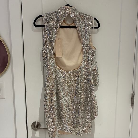 NWT Keepsake the Label Landslide Sequin Mini Dress Sz 6 - Picture 3 of 11